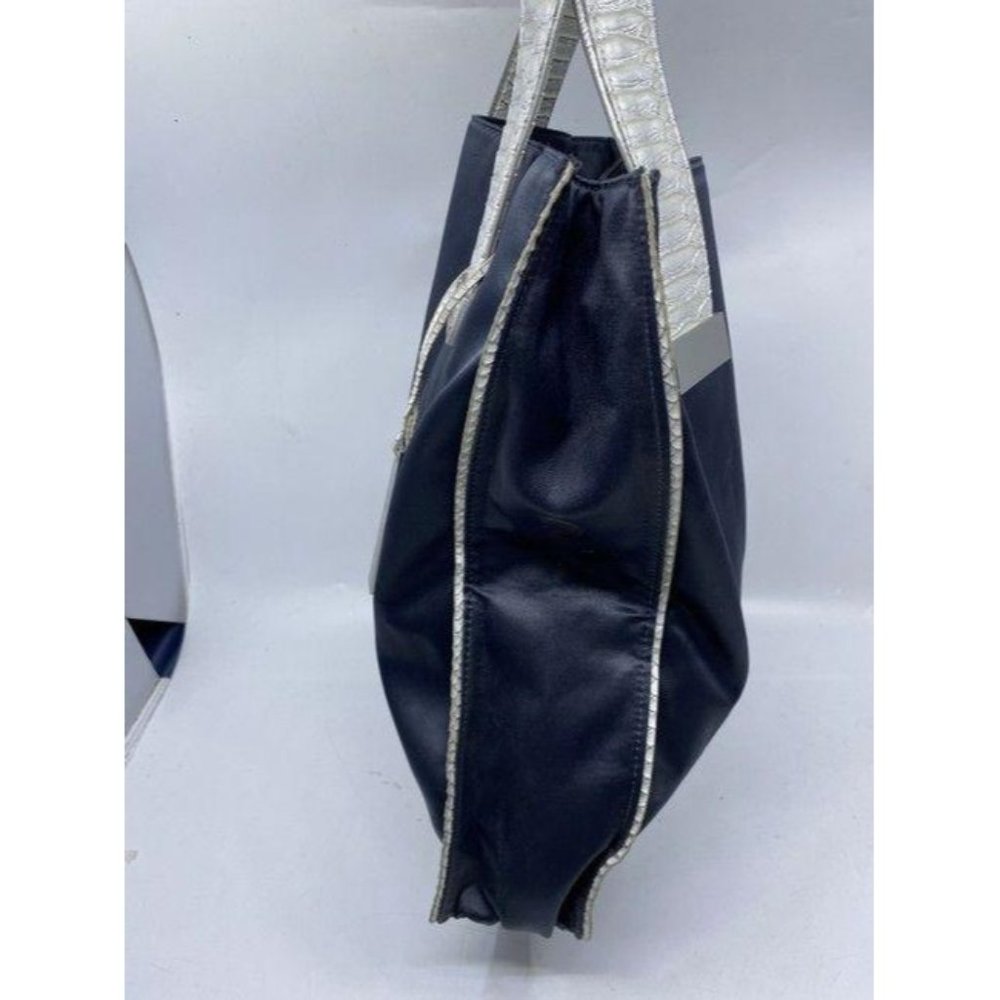 Devi Kroell Shoulder Bag Black Nylon Fabric Tote - Picture 3 of 12